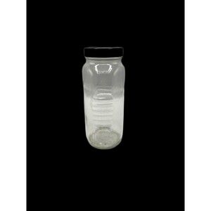 Vintage Owen's- Illinois Glass Company Honey Jar Ribbed Sides And Lid